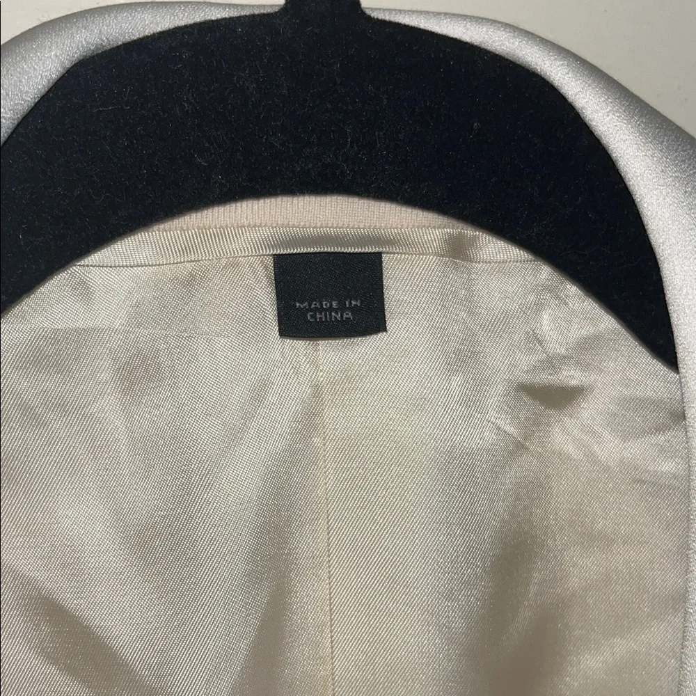 J. Crew Cream / White Tuxedo Blazer NWT 36R